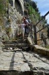 very steep steps