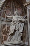 St. Longinus holding the spear that pierced the side of Jesus, by Bernini (1639)