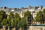 homes along  the river Seine