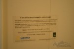 a sticker reminding us that the hot water is REALLY hot.. and that all Icelandic water has a faint smell of eggs/sulfur