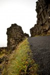 Þingvellir path between 2 tectonic plates