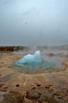 The Icelandic geysers in active geothermal field