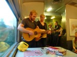'Artist's On Board' the Via Rail Train from Jasper to BC, Justine & Dennis