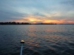 beautiful sunset on the water